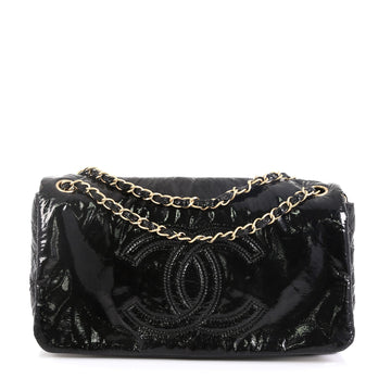 Chanel Rock and Chain Flap Bag Patent Vinyl Medium