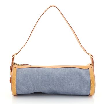 Hermes Sac Doremi Bag Denim with Leather Medium