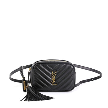 Saint Laurent Lou Belt Bag Matelasse Chevron Leather 