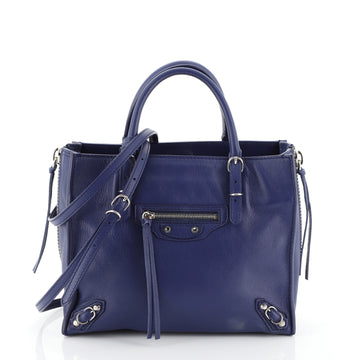 Balenciaga Papier A4 Zip Around Classic Studs Bag Leather Mini