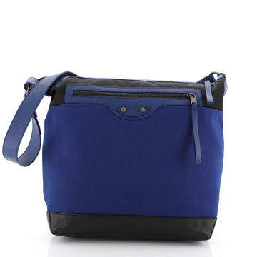 Balenciaga Arena Day Messenger Classic Studs Bag Canvas with Leather 