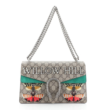 Dionysus Bag Embroidered GG Coated Canvas Small