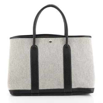 Hermes Garden Party Tote Toile and Leather 36