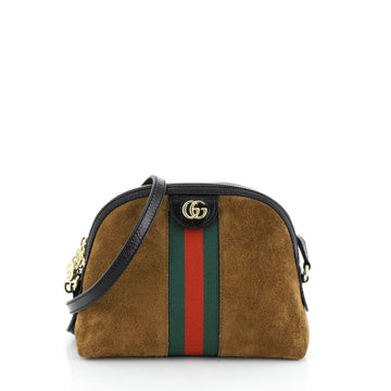 Gucci Ophidia Dome Shoulder Bag Suede Small
