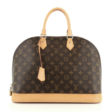 Louis Vuitton Alma Handbag Monogram Canvas GM