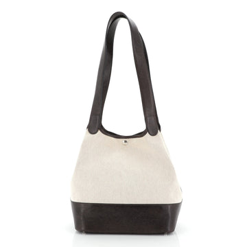 Hermes Picotin Bag Toile and Leather GM