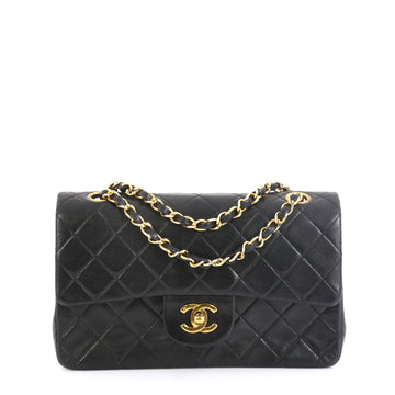 Chanel Vintage Classic Double Flap Bag Quilted Lambskin Small
