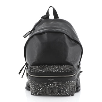 Saint Laurent City Backpack Embellished Leather Medium