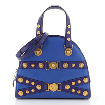 Versace Tribute Medallion Handbag Leather Medium