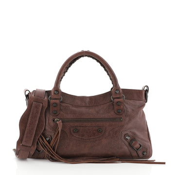 Balenciaga First Classic Studs Bag Leather 