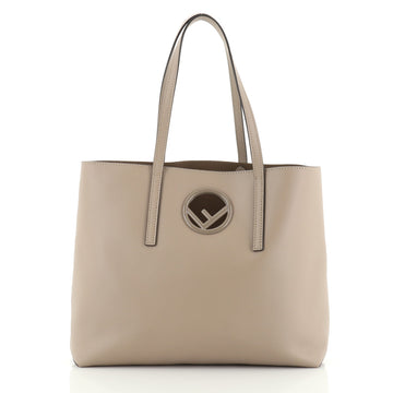 Fendi Logo Shopper Tote Leather 
