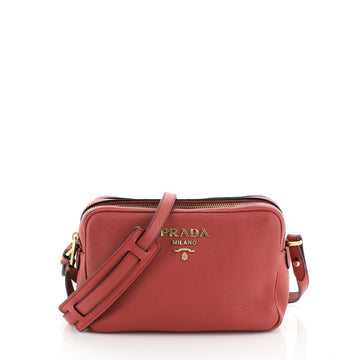 Prada Double Zip Camera Bag Vitello Daino 
