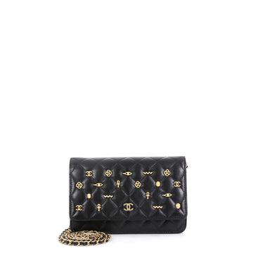 Chanel Egyptian Amulet Wallet on Chain Quilted Lambskin 