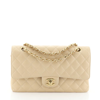 Classic Double Flap Bag Quilted Caviar Medium