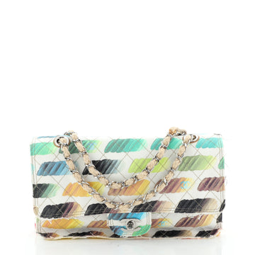 Chanel Colorama Flap Bag Quilted Watercolor Canvas Medium