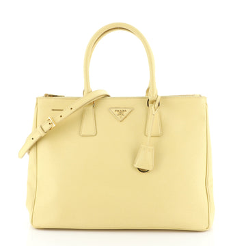 Prada Double Zip Lux Tote Saffiano Leather Medium