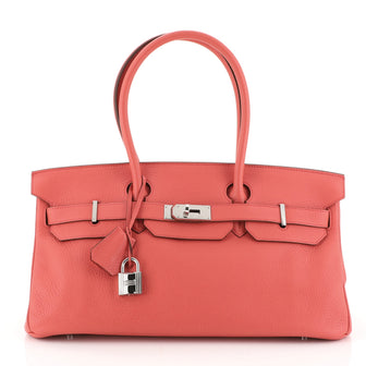 Hermes Birkin JPG Handbag Red Clemence with Palladium Hardware 42