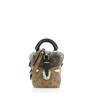 Louis Vuitton Camera Box Handbag Studded Reverse Monogram Canvas 