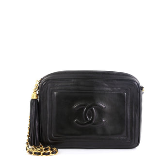 Chanel Vintage CC Tassel Camera Bag Lambskin Small