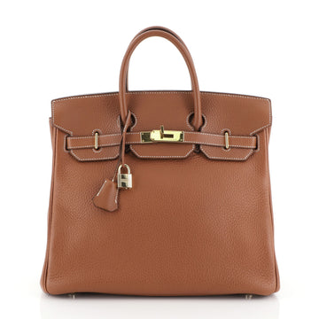 HAC Birkin Bag Etrusque Clemence with Gold Hardware 32