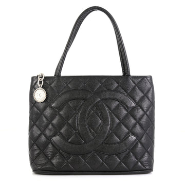 Chanel Medallion Tote Quilted Caviar 