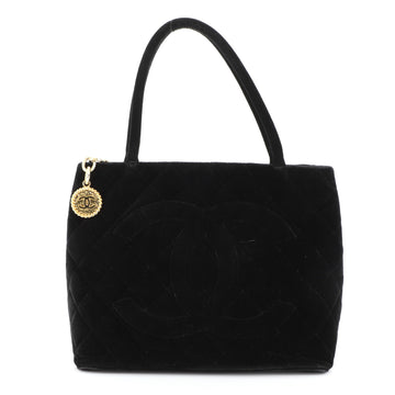Medallion Tote Quilted Velvet
