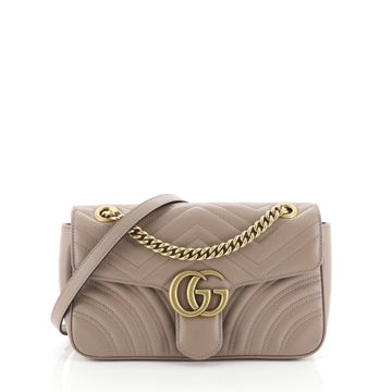 Gucci GG Marmont Flap Bag Matelasse Leather Small