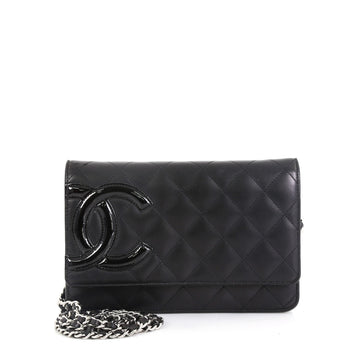Chanel Cambon Wallet on Chain Quilted Leather 