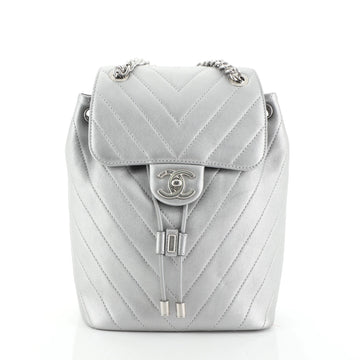 Chanel Coco Flap Backpack Chevron Calfskin Mini