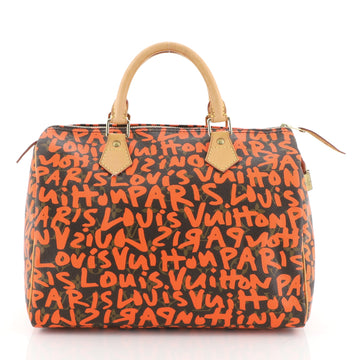 Louis Vuitton Speedy Handbag Limited Edition Monogram Graffiti 30