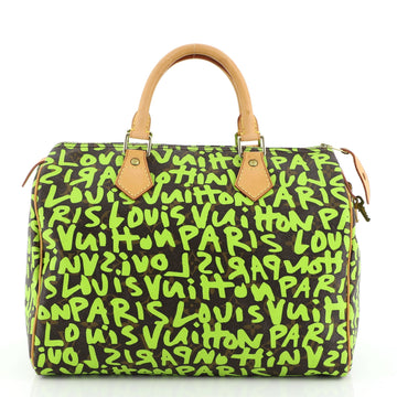 Louis Vuitton Speedy Handbag Limited Edition Monogram Graffiti 30