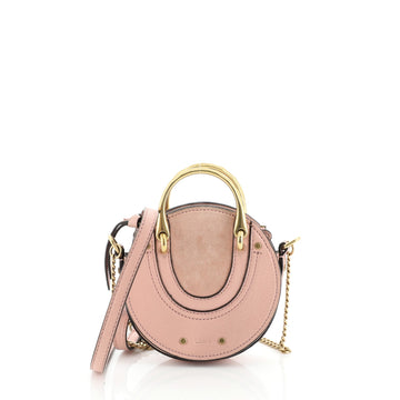 Chloe Pixie Crossbody Bag Leather with Suede Mini