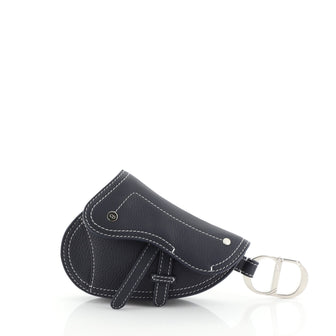 Christian Dior Saddle Key Ring Leather 