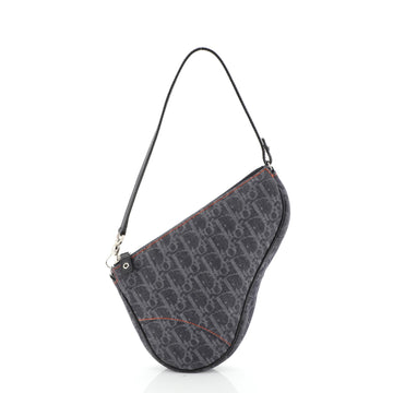 Christian Dior Vintage Saddle Bag Diorissimo Denim Mini