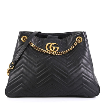 Gucci GG Marmont Chain Shoulder Bag Matelasse Leather 