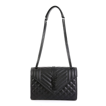 Classic Monogram Envelope Satchel Quilted Leather Medium