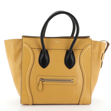 Celine Luggage Handbag Smooth Leather Mini