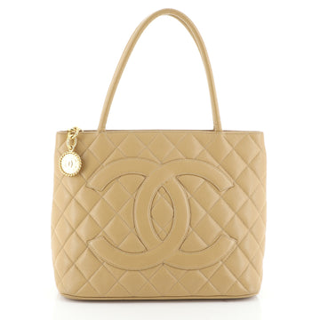 Chanel Medallion Tote Quilted Caviar 