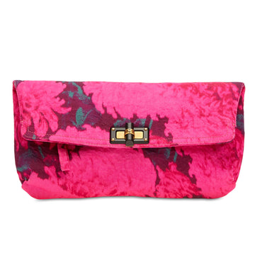 Lanvin Happy Clutch Canvas