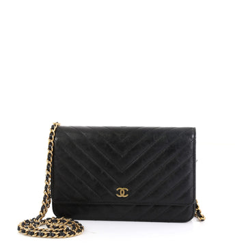 Chanel Wallet on Chain Chevron Calfskin 