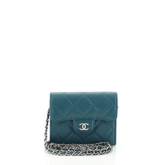 Chanel Classic Clutch with Chain Quilted Caviar Mini