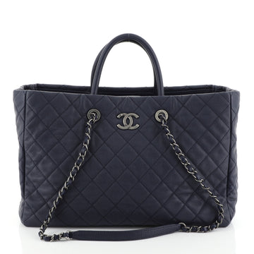 Chanel Coco Handle Shopping Tote Quilted Caviar Large