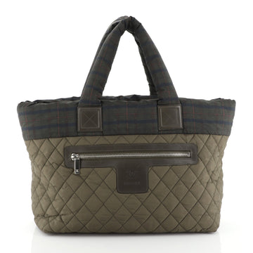 Chanel Coco Cocoon Zipped Tote Quilted Nylon Large