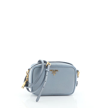 Prada Zip Crossbody Bag Saffiano Leather Mini