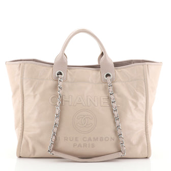Deauville Tote Glazed Calfskin Large
