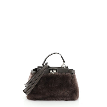 Fendi Peekaboo Bag Multicolor Fur Micro