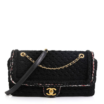 Chanel Cayo Coco Flap Bag Crochet Medium