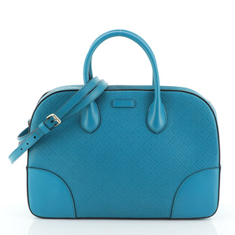 Gucci Bright Top Handle Bag Diamante Leather Medium