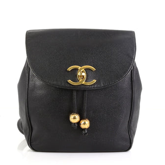 Chanel Vintage CC Pocket Backpack Caviar Small