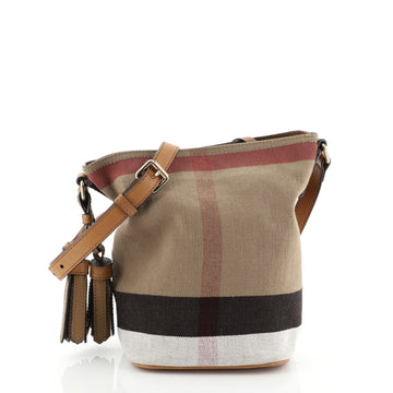 Burberry Ashby Handbag House Check Canvas Mini